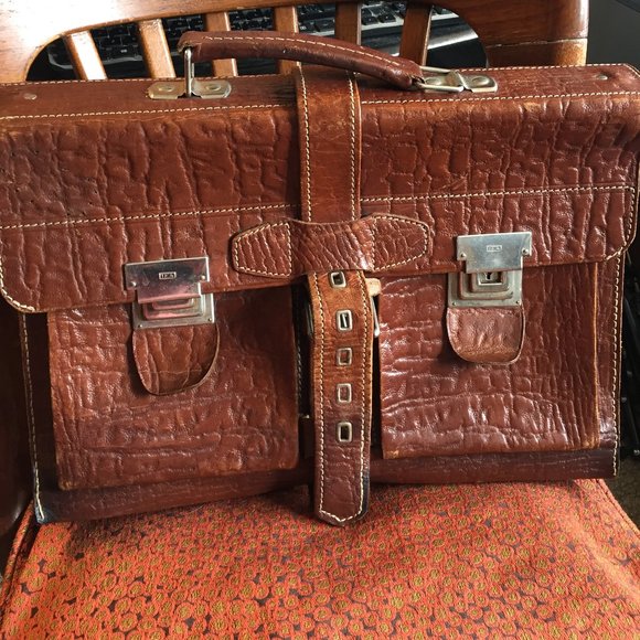 VINTAGE SWEDISH LEATHER BRIEFCASE - Picture 13 of 15